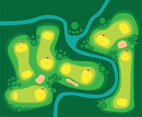 Golf Course Top View