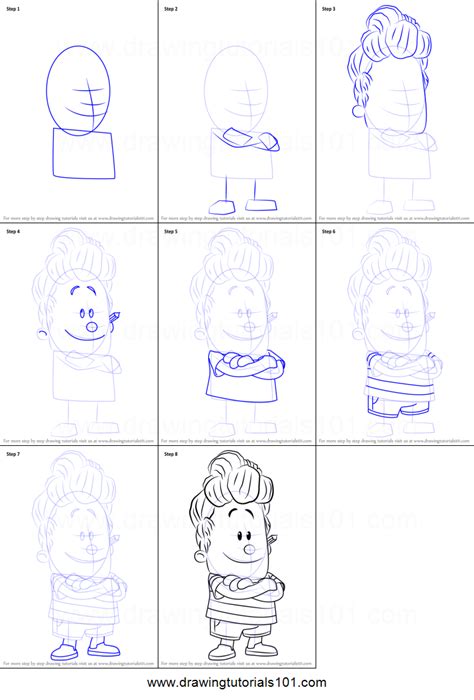 How To Draw Harold Hutchins From Captain Underpants Movie Printable