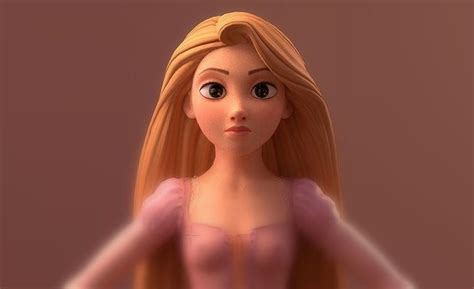 Cartoon Female Rapunzel 3d Model Cgtrader