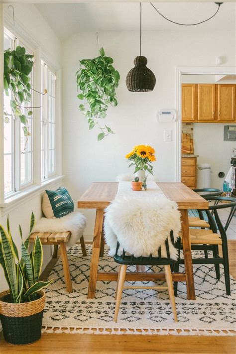 Dining rooms are busy places which will descend into chaos without proper organization. Dining Room Reveal — Black & Blooms | Boho dining room ...