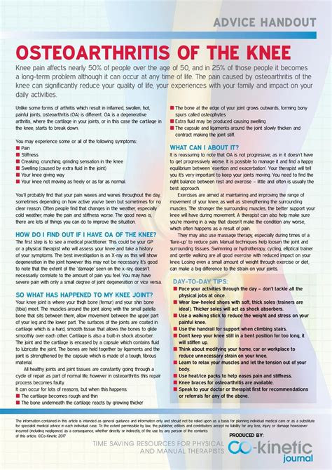 Osteoarthritis Of The Knee