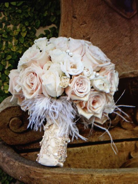 Wedding Bouquets With Ostrich Feathers Wedding Ideas Pinterest