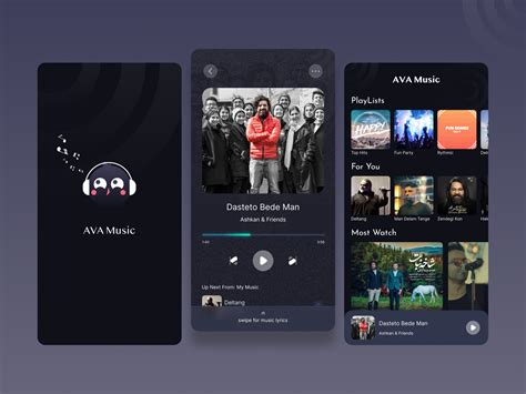 Ava Music Music Player App By Homa Rahim On Dribbble