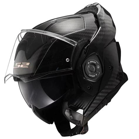 Ls2 Advant X Carbon Solid Modular Motorcycle Helmet With Sunshield