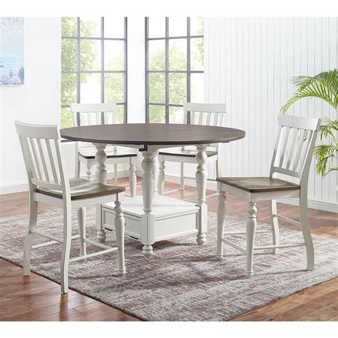 Rent To Own Steve Silver Joanna 5 Piece Round Counter Height Dining