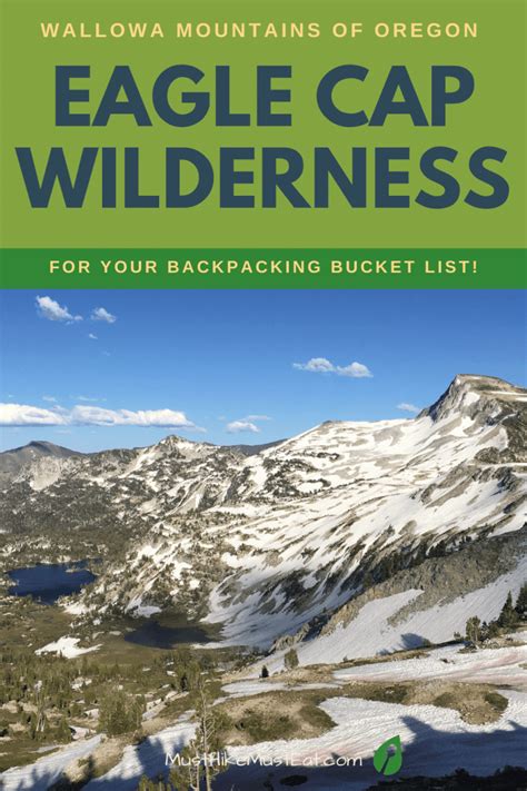 Eagle Cap Wilderness Of The Wallowa Mountains Of Oregon Must Hike