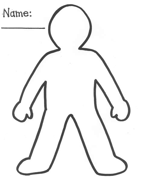 Blank Person Template Clipart Best