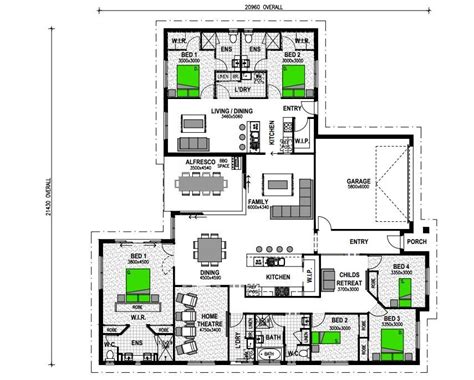 How big is a 3 bedroom granny flat? House Plans With Attached Granny Flats | Stroud Homes ...