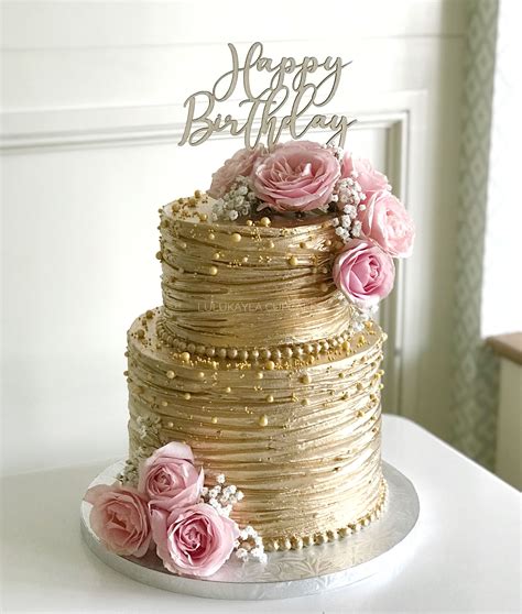 Birthday Cake For Women Elegant 50th Birthday Cake For Women Golden