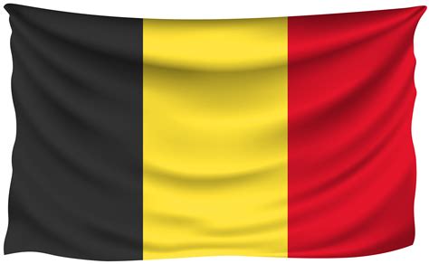 De nationale vlag van belgië is een driekleur, bestaande uit drie verticale banden: Belgium Wrinkled Flag | Gallery Yopriceville - High ...