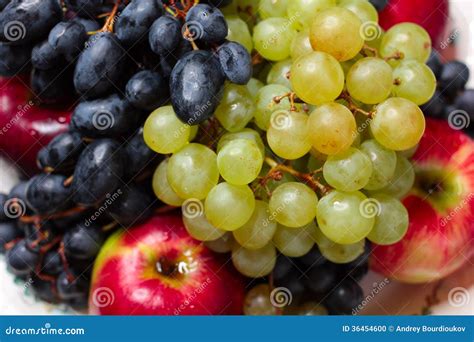 Grape And Apple Stock Photo Image Of Colors Groceries 36454600