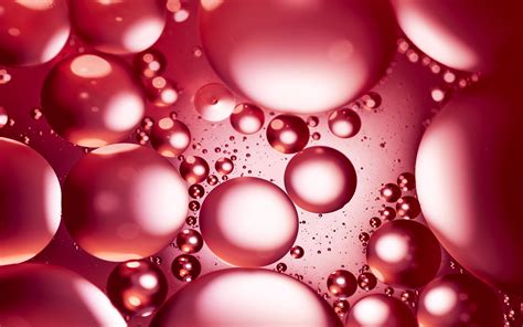 Download Wallpaper 3840x2400 Liquid Oil Bubbles Macro Pink 4k Ultra