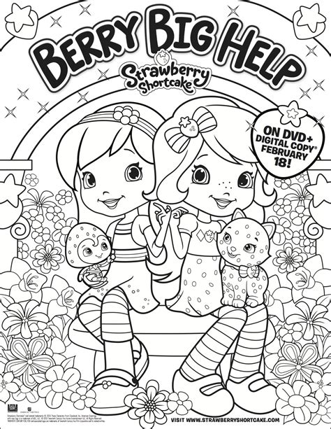 Strawberry shortcake doll coloring pages 10470. Strawberry Shortcake Coloring Page - Long Wait For Isabella