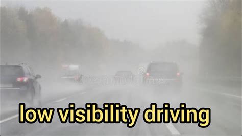 Asmr driving in Fog / low visibility driving - YouTube