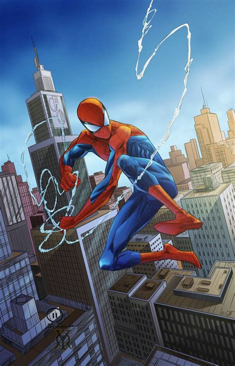 Spider Man Swinging Through The City By Royhobbitz Spiderman Amazing