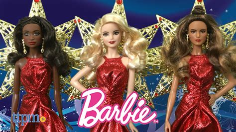 2017 Holiday Barbie Dolls From Mattel Youtube
