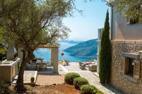 Elegant Villa With Sea Views In Lefkada Greece Plus Guest House