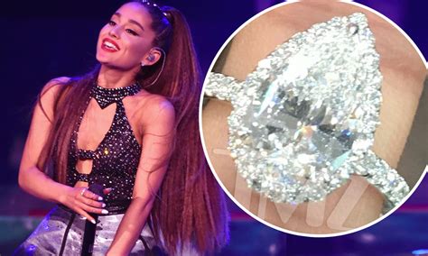 Ariana Grande Engaged Ring In One Black And White Shot She Cuddles Up To Her Man On The Floor
