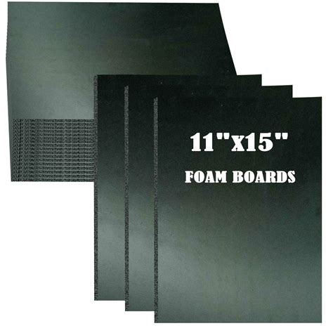 Buy 15pack Foam Core Board 11”x15” Black Foam Board 316” 5mm Thick