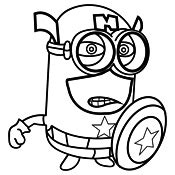 Kleurplaat Minions en de Verschrikkelijke Ikke (Disney) 4319