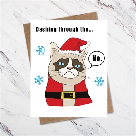 Grumpy Cat Card Etsy