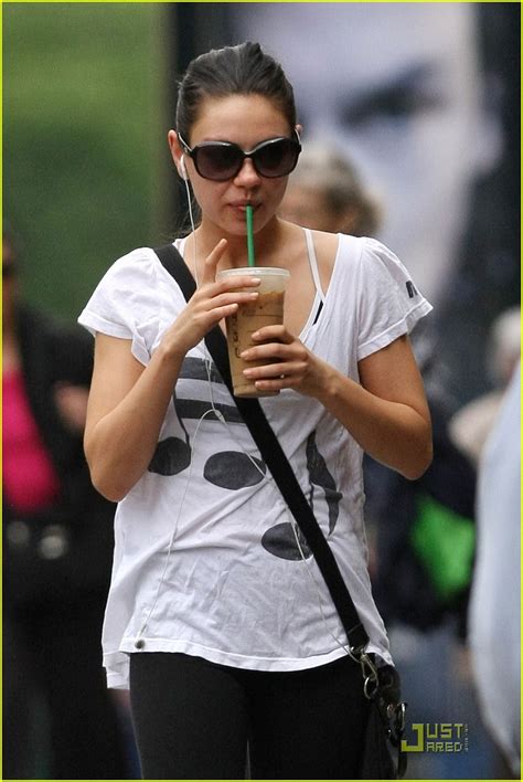 Photo Mila Kunis Sipping Starbucks 05 Photo 2553428 Just Jared