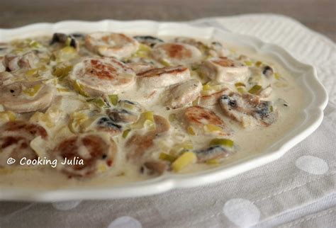 COOKING JULIA BLANQUETTE DE BOUDIN BLANC