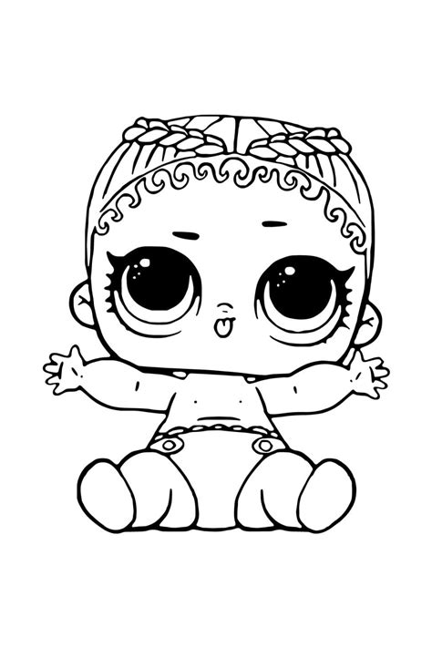 Lol Baby Little Mermaid Coloring Page In 2022 Mermaid Coloring Pages