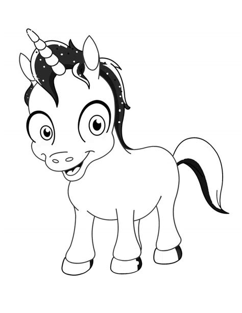 Baby Unicorn Coloring Pages at GetColorings.com | Free printable