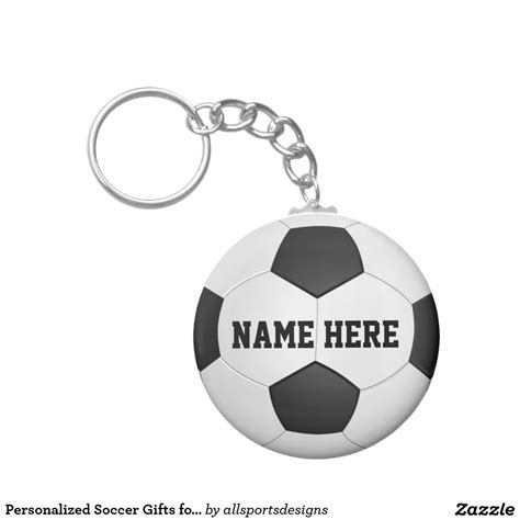 Personalized Soccer Ts For Team Players Keychain