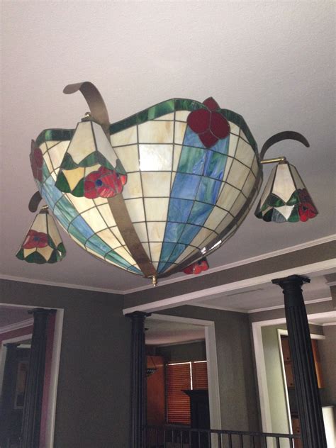 Stained Glass Light Fixture Stained Glass Light Glass Light Fixture Totally Tiffany