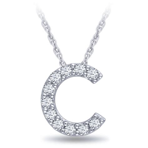 Diamond Initial Pendant 14k Letter C Ben Bridge Jeweler