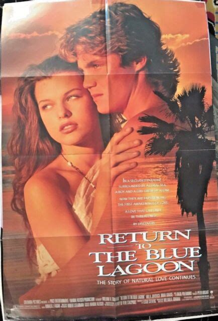 Return To The Blue Lagoon Movie Poster Folded 40x27 Ebay