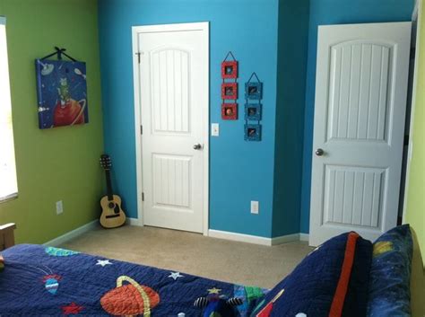 Get your inspiration for decorating your little mister's room! Home Sweet Home | Boys bedroom wall color, Green boys room ...