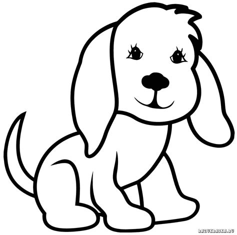 Ausmalbild hund