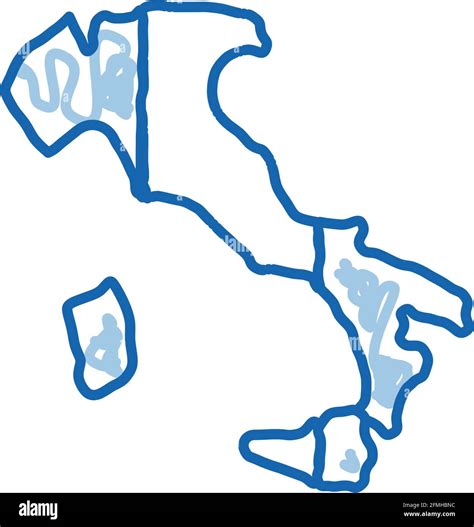 Italia Mapa Boceto Dibujados A Mano Fotografías E Imágenes De Alta