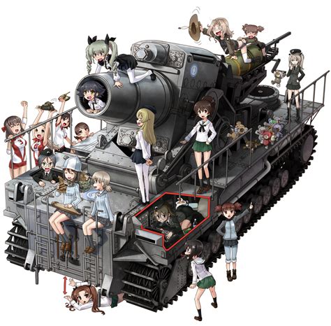 Safebooru 6girls Aki Girls Und Panzer Alisa Girls Und Panzer Anchovy Artillery Ass