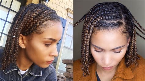 At first glance, these braids may look daunting due to. Mini BRAIDS!! Easy Protective Style for NATURAL HAIR - YouTube