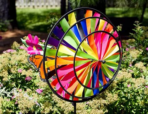 Garden metal wind spinners are a work of art that will keep your attention while you sit on the patio. Wind Garden Spinners Add Fun And Colorful Motion To Your Yard
