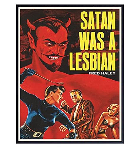 Vintage Lesbian Movie Poster 11x14 Funny Retro Wall Art
