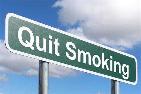 Quit Smoking - Highway sign image