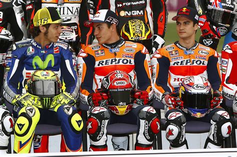 And the honda racing corporation in the motogp world championship. Valentino Rossi, Yamaha Factory Racing, Marc Marquez ...