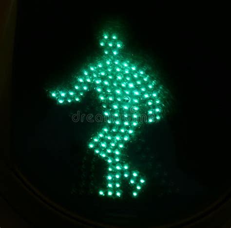 Traffic Light Green Man 1 Stock Image Image Of Walk Green 5296725