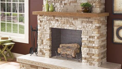 And if you want to add a tv, be sure to plan ahead and have an electrician install all the wiring before you begin your interior stone veneer fireplace installation. Install Faux Stone Veneer