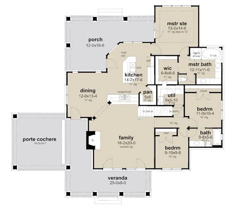 Bungalow Style House Plan 3 Beds 2 Baths 1657 Sqft Plan 120 279