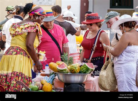 Cartagena Colombiaplaza San Pedro Claverblack Blacks African Africans