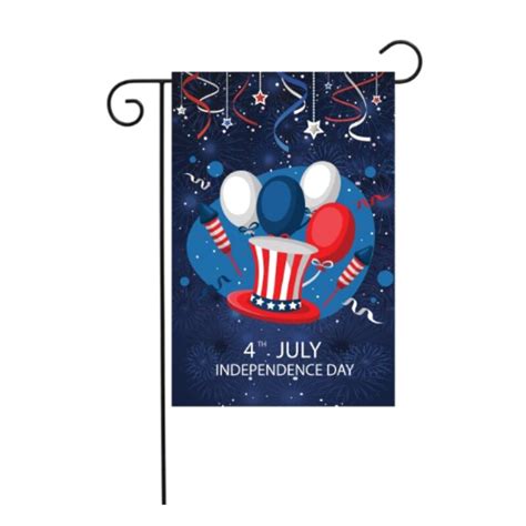 100d Polyster Independence Day Courtyard Garden Flag National Day Polyester Garden Banner