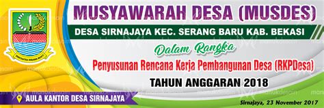 Contoh Desain Banner musyawarah Desa ~ Contoh Desain Banner Spanduk