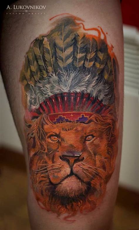 100 Lion Thigh Tattoo Design Png  2023