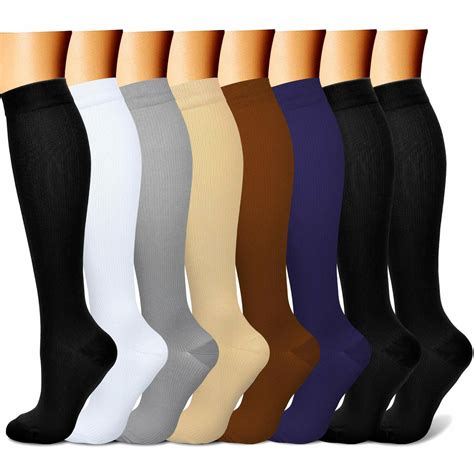 CHARMKING Compression Socks For Women Men 8 Pairs 15 20 MmHg Is Best